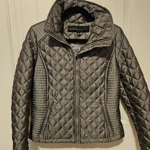 Marc New York Silver Pewter Gray Lightweight Puffy Jacket Sz Small